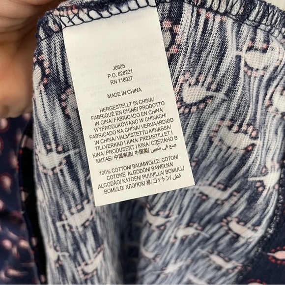 Boden Darcey Navy Paisley Stamp Tee Shirt Dress in Size 10 - Picture 6 of 6